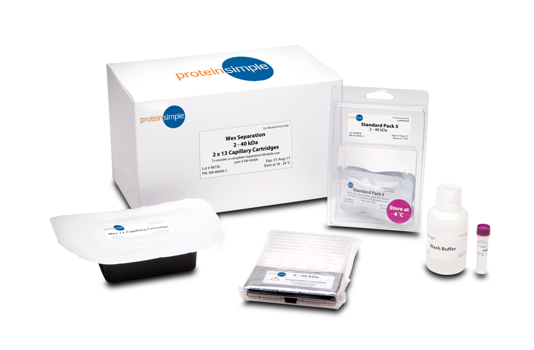 ProteinSimple 2-40 kDa Jess or Wes Separation Module, 2 x 13 capillary cartridges for Simple Western
